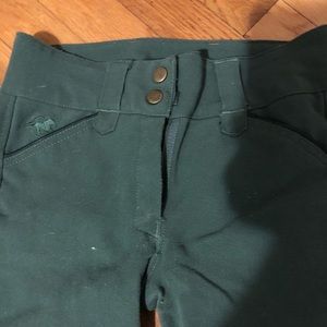 Piper Green Tan Knee Patch Breeches Size 24 (XS-S)